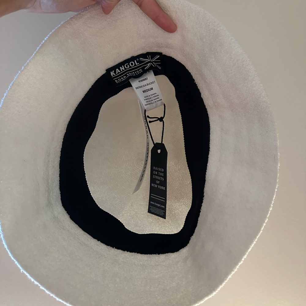 Kangol White Bucket Hat - Picture 2 of 3